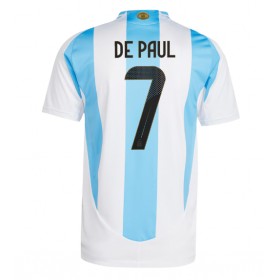 Argentinien Rodrigo De Paul #7 Heimtrikot Copa America 2024 Kurzarm